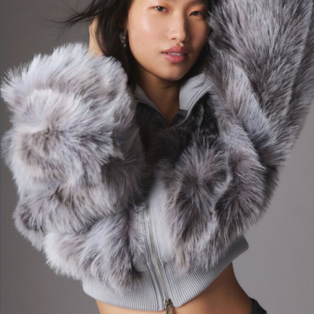 Portia Faux Fur Cropped Jacket